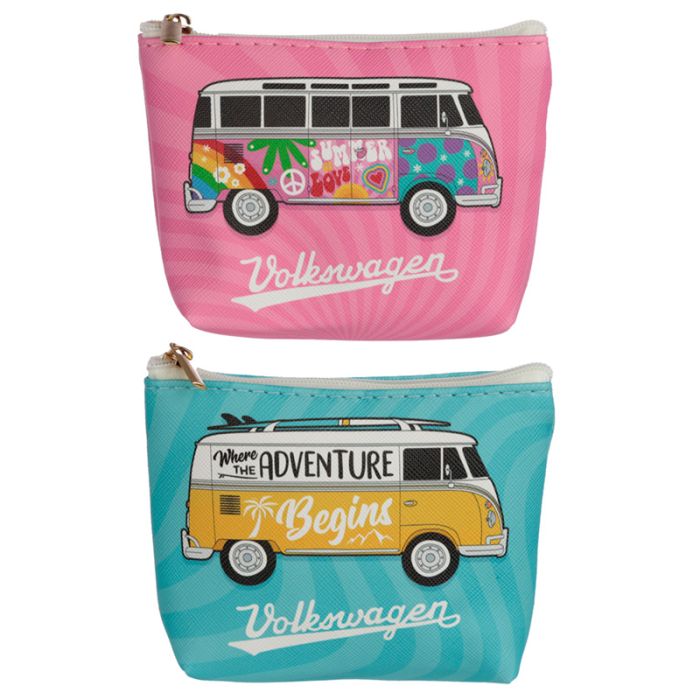 Volkswagen VW T1 Camper Bus Surf & Summer PVC Purse (No Display)