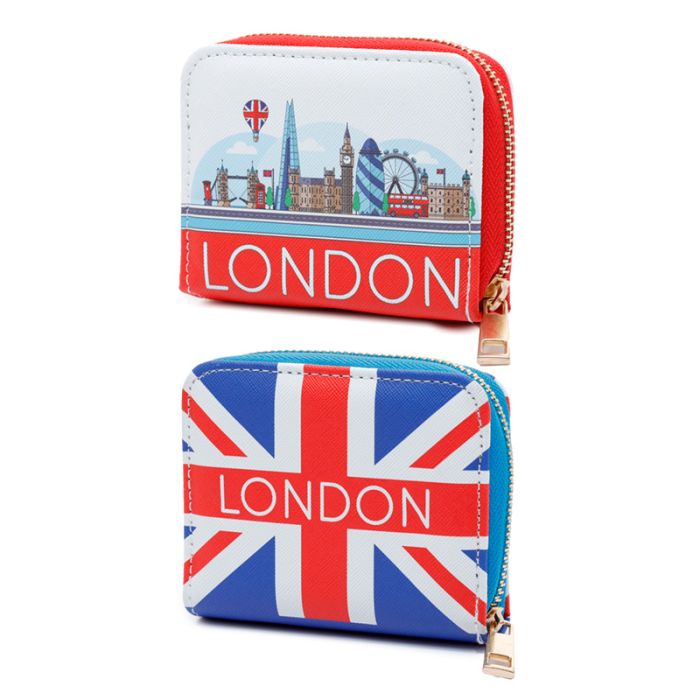 London Icons Zip Around Small Wallet Purse