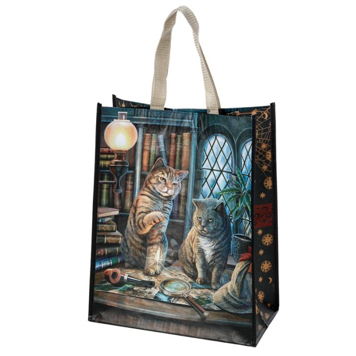 Lisa Parker Purrlock Holmes Cat RPET Reusable Shopping Bag