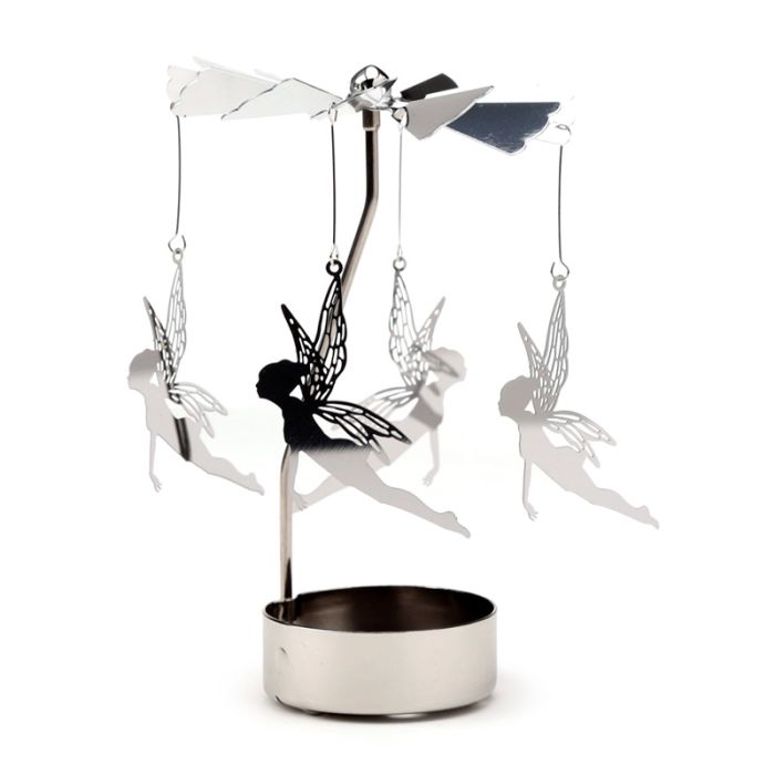 Fairy Rotating Carousel Spinning Tea Light Candle Holder