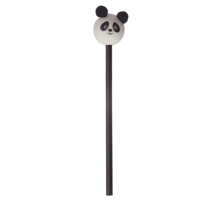 Panda Pom Pom Pencil with Panda Head Topper