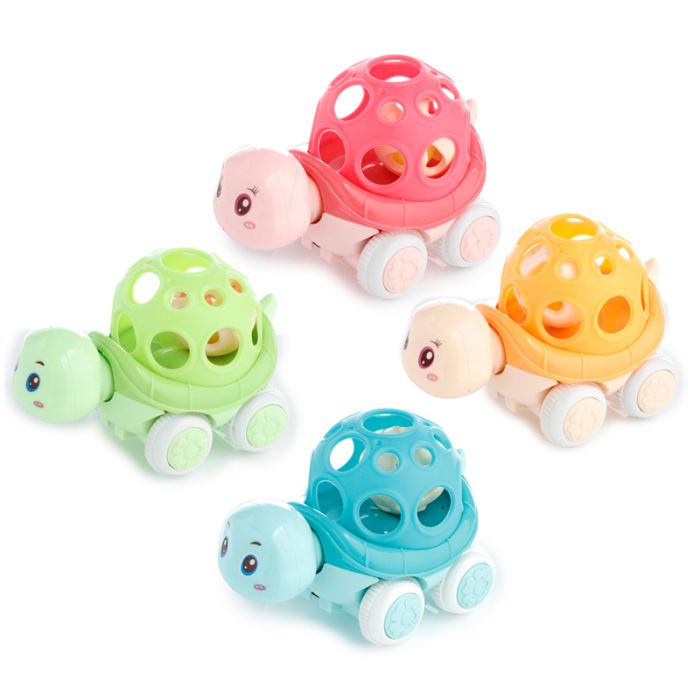 Soft Shell Tortoise with Bell Friction Push/Pull Action Toy