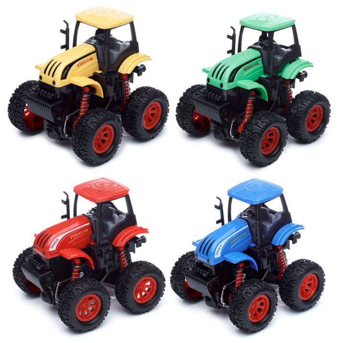 4x4 Stunt Tractor Friction Push/Pull Action Toy