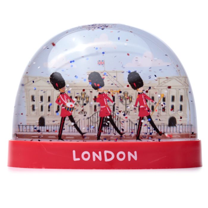 London Souvenir Guardsman on Parade Large Glitter Snow Storm