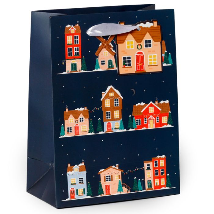 Christmas Village Gift Bag Medium