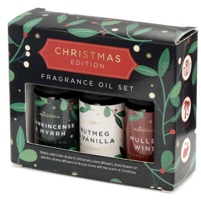Eden Set of 3 Christmas Florals Festive Fragrance Oils