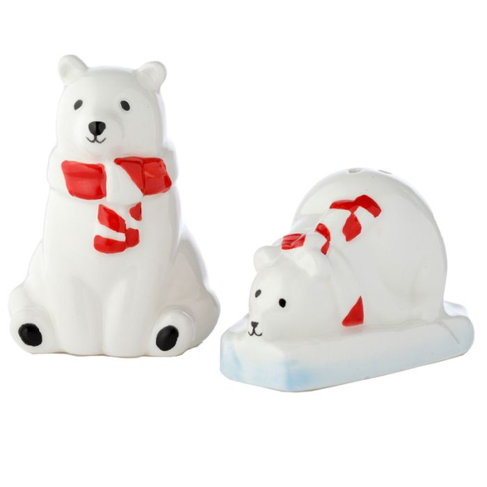 Polar Bear Ceramic Salt & Pepper Set