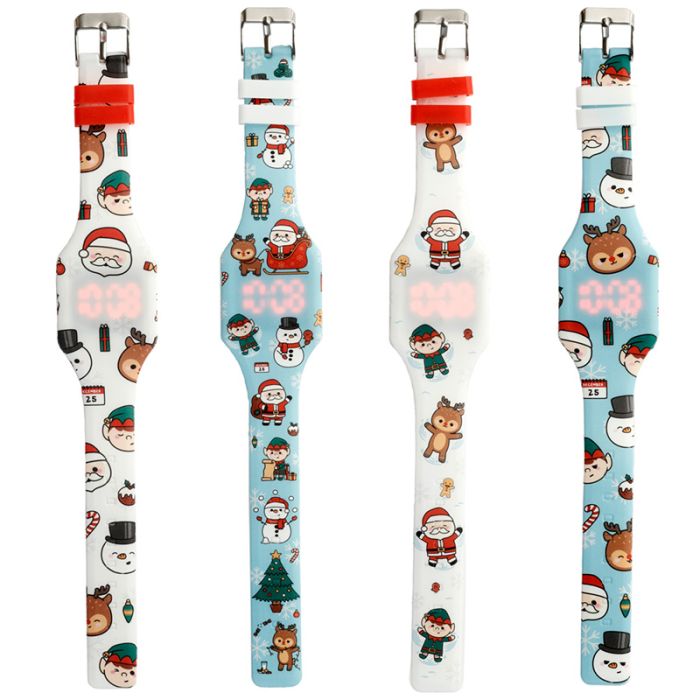 Christmas Festive Friends Silicone Digital Watch