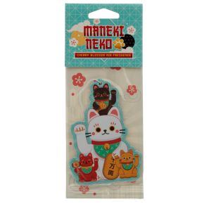 Cherry Blossom Maneki Neko Lucky Cat Air Freshener Cherry Blossom Maneki Neko Lucky Cat Air Freshener
