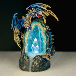 Dragon with Crystal Cave LED Backflow Incense Burner Dragon with Crystal Cave LED Backflow Incense Burner