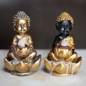 Small Buddha & Lotus Backflow Incense Burner Small Buddha & Lotus Backflow Incense Burner