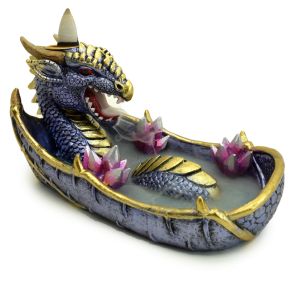 Elements Amethyst Crystal Dragon Backflow Incense Burner Elements Amethyst Crystal Dragon Backflow Incense Burner