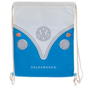 Volkswagen VW T1 Camper Bus Blue Drawstring Bag Volkswagen VW T1 Camper Bus Blue Drawstring Bag