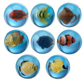 3D Tropical Fish Rubber Bouncy Ball (Plastic Tub) 3D Tropical Fish Rubber Bouncy Ball (Plastic Tub)