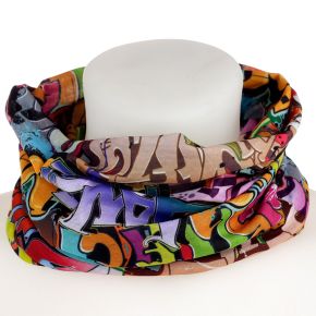 Street Graffiti Neck Warmer Tube Scarf Street Graffiti Neck Warmer Tube Scarf