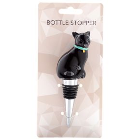 Ceramic Black Cat Bottle Stopper Ceramic Black Cat Bottle Stopper
