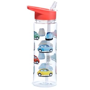 Shatterproof Plasitc 550ml Water Bottle Retro Fiat 500 Shatterproof Plasitc 550ml Water Bottle Retro Fiat 500