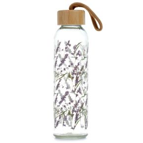 Lavender Fields Pick of the Bunch 500ml Glass Water Bottle Lavender Fields Pick of the Bunch 500ml Glass Water Bottle