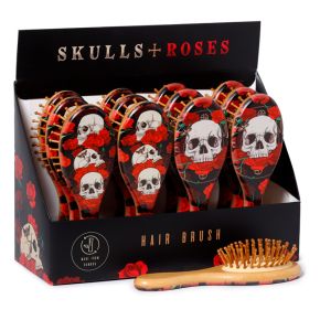 Skulls and Roses 100% Bamboo Hair Brush Skulls and Roses 100% Bamboo Hair Brush