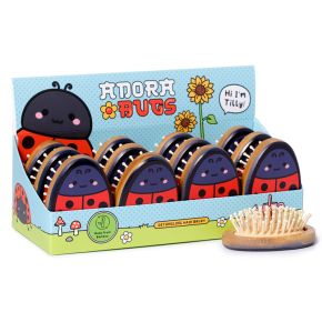 Adoramals Adorabugs Tilly the Ladybird Shaped Bamboo Hair Brush Adoramals Adorabugs Tilly the Ladybird Shaped Bamboo Hair Brush