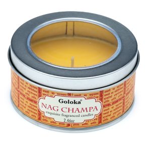 Goloka Nag Champa Wax Candle Tin Goloka Nag Champa Wax Candle Tin