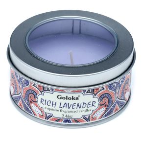 Goloka Lavender Wax Candle Tin Goloka Lavender Wax Candle Tin