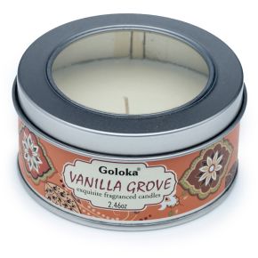 Goloka Vanilla Grove Wax Candle Tin Goloka Vanilla Grove Wax Candle Tin