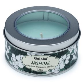 Goloka Jasmine Wax Candle Tin Goloka Jasmine Wax Candle Tin