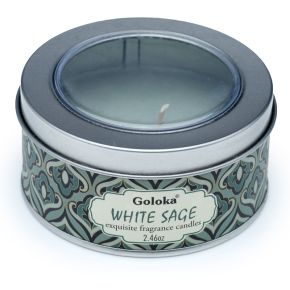 Goloka White Sage Wax Candle Tin Goloka White Sage Wax Candle Tin