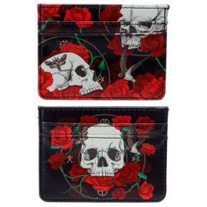 Skulls & Roses RFID Protection Card Holder Skulls & Roses RFID Protection Card Holder