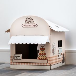 Pusheen the Cat Catfé Shaped Playhouse 100% Cardboard Cat Den Pusheen the Cat Catfé Shaped Playhouse 100% Cardboard Cat Den