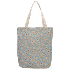 Daisy Pick of the Bunch Reusable Zip Up Cotton Bag Daisy Pick of the Bunch Reusable Zip Up Cotton Bag