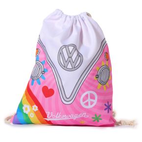 Volkswagen VW T1 Camper Bus Summer Drawstring Bag Volkswagen VW T1 Camper Bus Summer Drawstring Bag