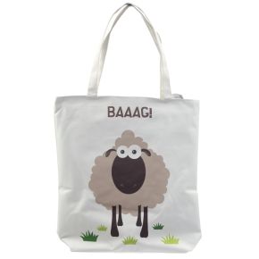 BAAAG Sheep Reusable Zip Up Cotton Bag BAAAG Sheep Reusable Zip Up Cotton Bag