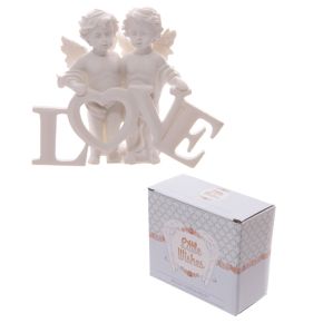 Cherubs Pair Holding LOVE Letters Cherubs Pair Holding LOVE Letters