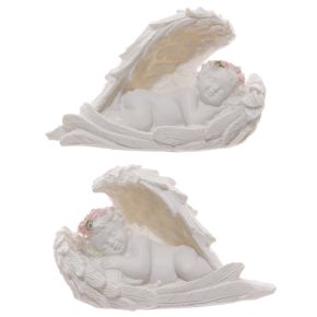Cherubs Sleeping in Wings with Pink Roses Cherubs Sleeping in Wings with Pink Roses