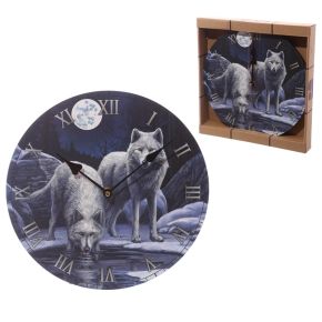 Lisa Parker Warriors of Winter Wolf Picture Clock Lisa Parker Warriors of Winter Wolf Picture Clock