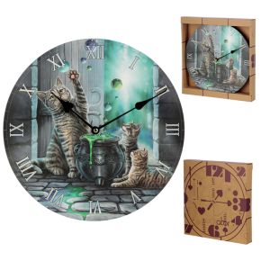 Lisa Parker Hubble Bubble Cat & Kitten Picture Clock Lisa Parker Hubble Bubble Cat & Kitten Picture Clock