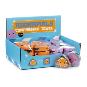 Adoramals Sealife Octopus & Clown Fish Compressed Travel Towel Adoramals Sealife Octopus & Clown Fish Compressed Travel Towel