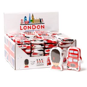 London Icons Compressed Travel Towel London Icons Compressed Travel Towel