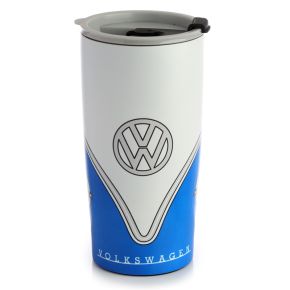 Volkswagen VW T1 Camper Bus Blue Hot & Cold Insulated Cup 500ml Volkswagen VW T1 Camper Bus Blue Hot & Cold Insulated Cup 500ml