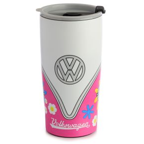 Volkswagen VW T1 Camper Bus Summer Hot & Cold Insulated Cup 500ml Volkswagen VW T1 Camper Bus Summer Hot & Cold Insulated Cup 500ml
