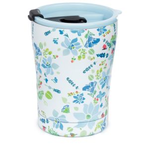 Julie Dodsworth Blue Lavender Garden Hot & Cold Insulated Cup 300ml Julie Dodsworth Blue Lavender Garden Hot & Cold Insulated Cup 300ml