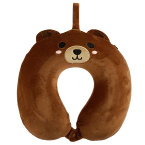 Relaxeazzz Bear Plush Memory Foam Travel Pillow Relaxeazzz Bear Plush Memory Foam Travel Pillow