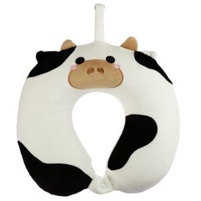 Relaxeazzz Cow Plush Memory Foam Travel Pillow Relaxeazzz Cow Plush Memory Foam Travel Pillow