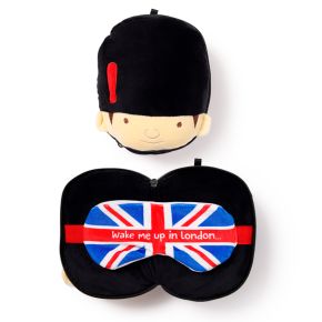 Relaxeazzz Guardsman Plush Travel Pillow & Eye Mask Relaxeazzz Guardsman Plush Travel Pillow & Eye Mask