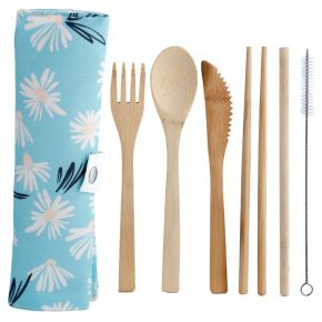 Daisy Lane Pick of the Bunch 100% Natural Bamboo Cutlery 6 Piece Set Daisy Lane Pick of the Bunch 100% Natural Bamboo Cutlery 6 Piece Set