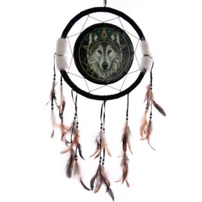 Lisa Parker Wolf Head Dreamcatcher 33cm Lisa Parker Wolf Head Dreamcatcher 33cm