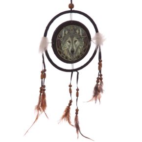 Lisa Parker Wolf Head Dreamcatcher 16cm Lisa Parker Wolf Head Dreamcatcher 16cm