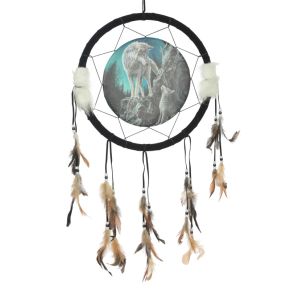 Lisa Parker Guidance Wolf Design Dreamcatcher 33cm Lisa Parker Guidance Wolf Design Dreamcatcher 33cm